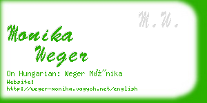 monika weger business card